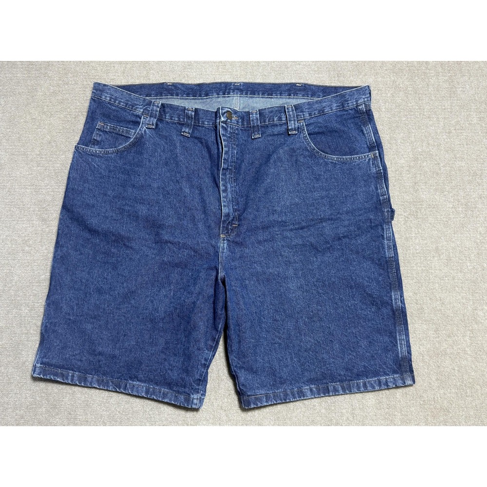 Wrangler Carpenter Shorts Mens 48 Blue Denim Relaxed Fit Authentic Issue 64WC3DI